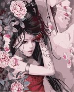 Girl With Geisha Tattoo Paint By Numbers