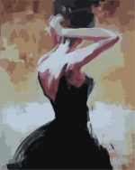 Woman In Black Dress Paint By Numbers