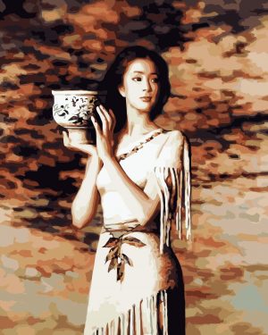 Traditional Chinese Girl Paint By Numbers