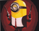 Hitman Minion Cartoon and Animation Paint By Numbers