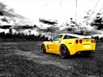 Yellow Chevrolet Corvette Paint By Numbers