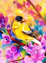Yellow Bird Paint By Numbers