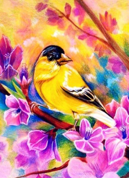 Yellow Bird Paint By Numbers