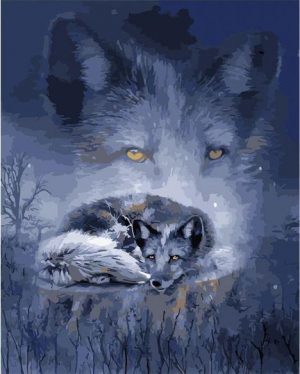 Wolf Shadow Paint By Numbers