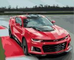 Red Chevrolet Camaro Paint By Numbers