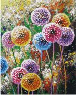 Colorful Dandelions Paint By Numbers