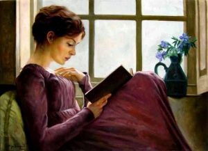 Woman Reading Paint By Numbers