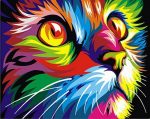Colorful Cat paint by numbers