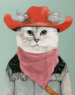 Cat Meowboy Paint By Numbers