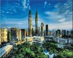 Petronas Twin Towers Paint By Numbers