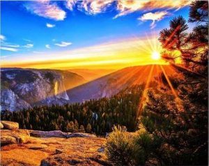 Mountain Sunrise View Paint By Numbers