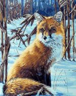 Fox In The Snow Paint By Numbers