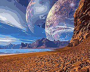 Universe From Earth Landscape Paint By Numbers
