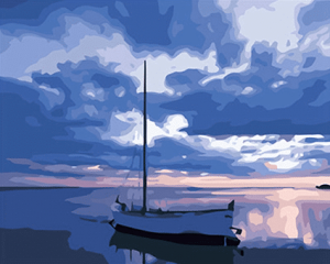 Boat After The Storm Paint By Numbers