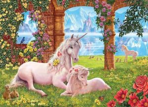 Unicorns in Paradise Paint By Numbers