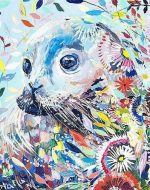 Abstract Floral Seal Paint By Numbers