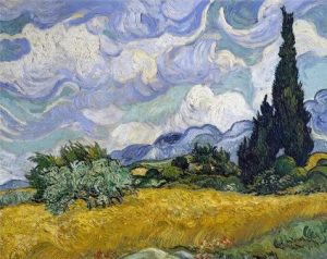 Wheat Field With Cypresses Paint By Numbers