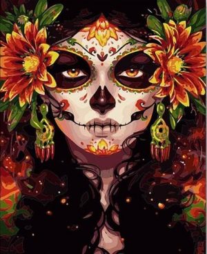 Sugar Skull Woman Paint By Numbers