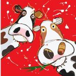 Two Cows Paint By Numbers