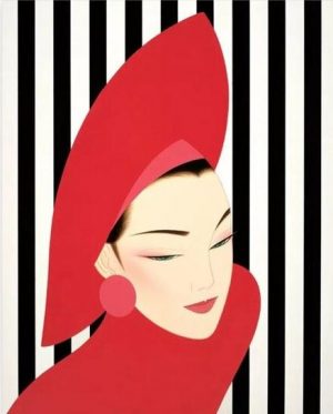 Woman Wearing Hat Paint By Numbers