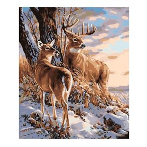 Buck And Doe Paint By Numbers