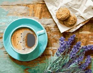 Coffee Cup And Cookies Paint By Numbers