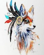 Tribal Fox Paint By Numbers