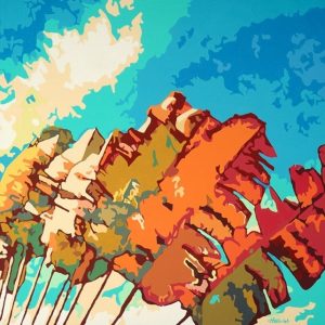 Aloha Leaves Paint By Numbers