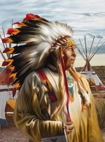 American Indian Man Paint By Numbers