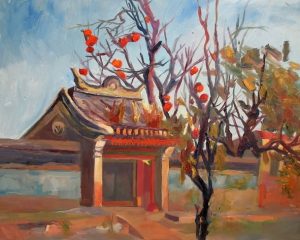 Apple Tree In Temple Paint By Numbers