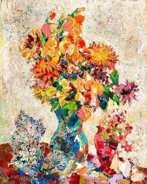Flowers In Vase Paint By Numbers
