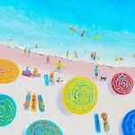 Beach Umbrellas Seascape Paint By Numbers