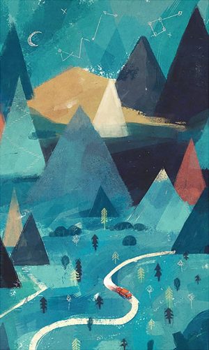 Blue Mountain Landscape Paint By Numbers