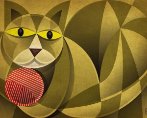 Abstract Cat Paint By Numbers