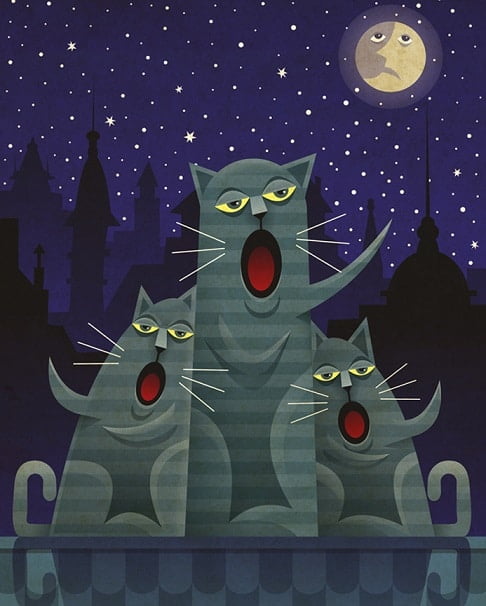 Three Cats Paint By Numbers