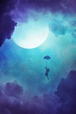 Cloudy Full Moon Night Landscape Paint By Numbers