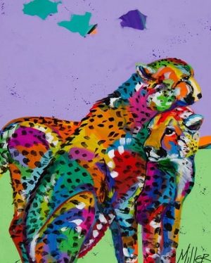 Colorful Cheetah Paint By Numbers