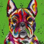 Colorful French Bulldog Paint By Numbers