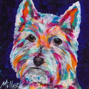 Colorful West Highland Terrier Paint By Numbers