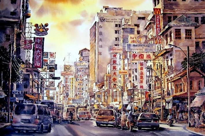 Crowded Hong Kong Paint By Numbers