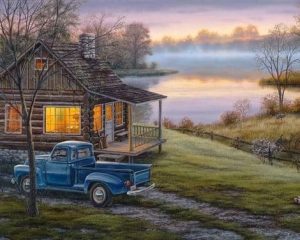Truck And Cabin Paint By Numbers