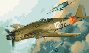 P51 Mustang Aircraft Paint By Numbers