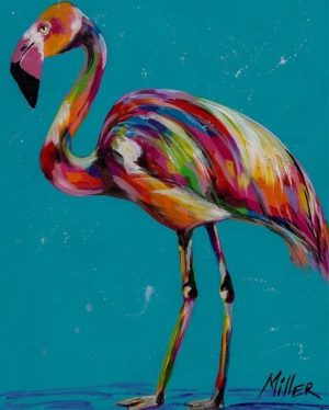Colorful Flamingo Paint By Numbers