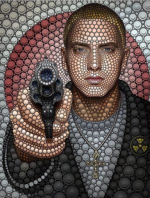 Eminem With Gun People Paint By Numbers