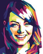 Emma Stone Pop Art Paint By Numbers