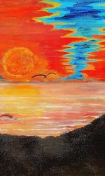 Red Sky Sunset Paint By Numbers