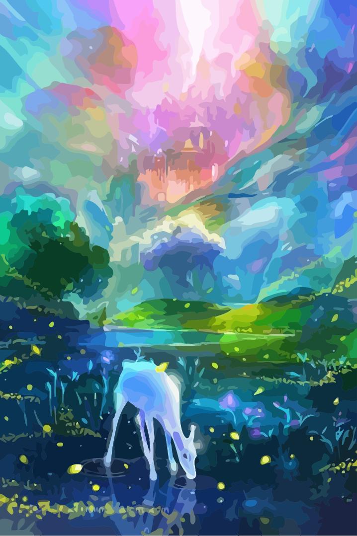 Fantasy Deer Paint By Numbers