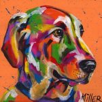 Colorful Wiener Dog Paint By Numbers