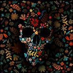 Colorful Floral Skull Paint By Numbers