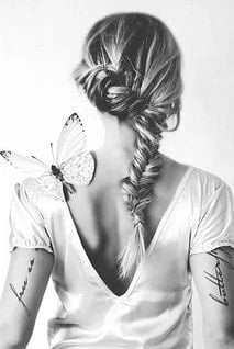 Butterfly On Girl Paint By Numbers